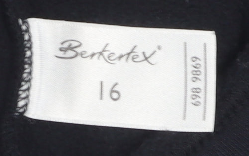 Berkert V Women's Black Pullover Sweatshirt Size 16