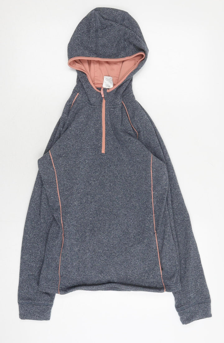 Crane Girls Grey Full Zip Hoodie 13-14 Years Hooded Fleece