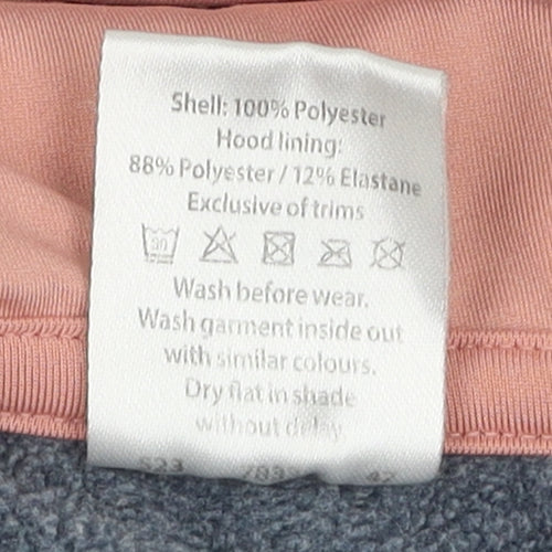 Crane Girls Grey Full Zip Hoodie 13-14 Years Hooded Fleece