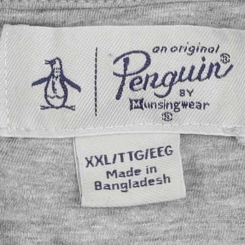 Original Penguin Men's Grey 2XL 1/2 Zip Sweatshirt