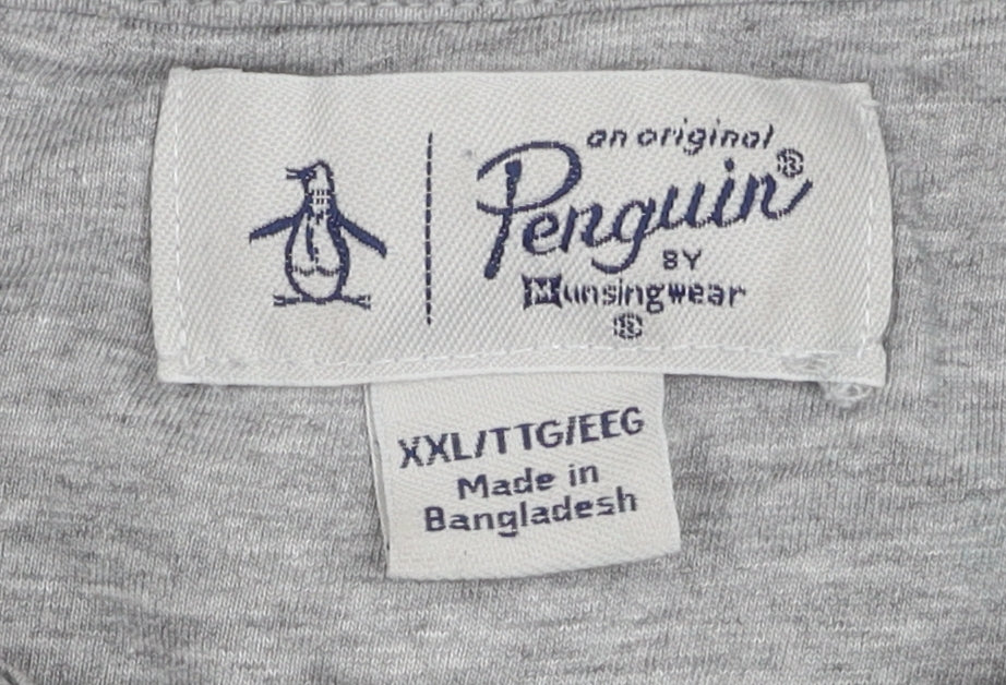 Original Penguin Men's Grey 2XL 1/2 Zip Sweatshirt