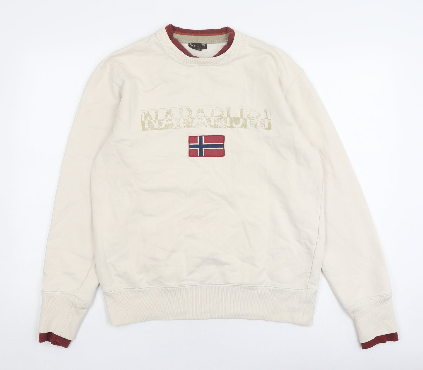 Napapijri Men's Beige Pullover Sweatshirt M