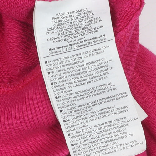 Nike Women's Pink XL Full Zip Hoodie Jacket
