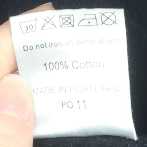 Trapstar Men's Black Pullover Hoodie, Size S