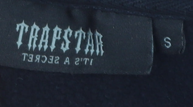 Trapstar Men's Black Pullover Hoodie, Size S