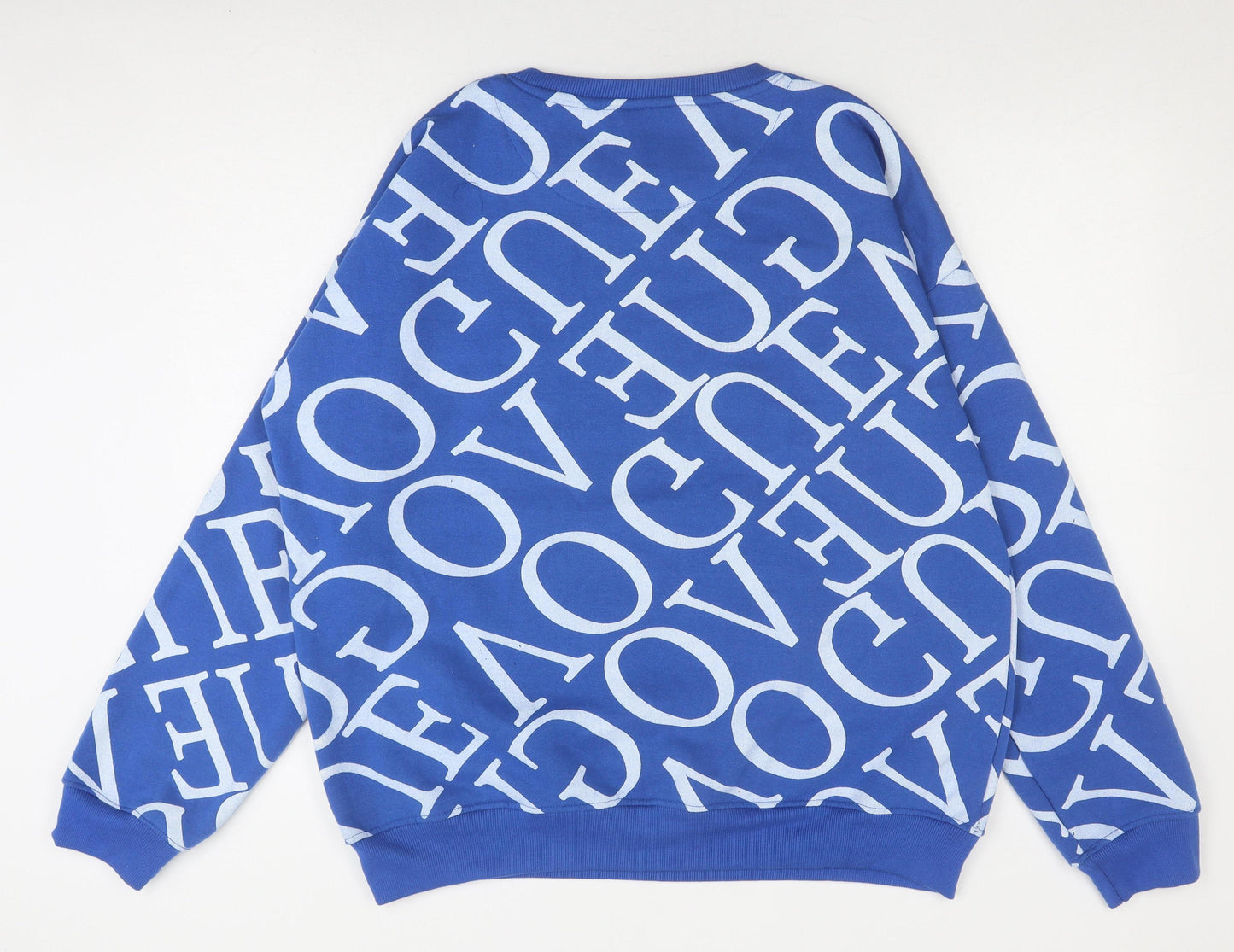 North West Men's Blue Graphic Print XL Pullover Sweatshirt