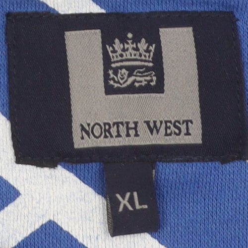 North West Men's Blue Graphic Print XL Pullover Sweatshirt