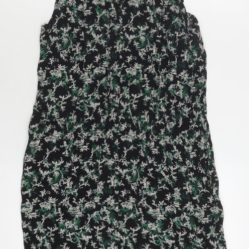 & Other Stories Women's Floral Black Shift Dress 12
