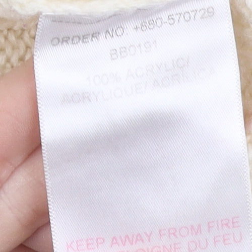 Blonde + Blonde Women’s Ivory Cable Pullover Jumper Size 10