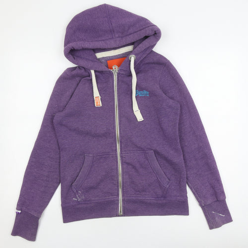 Superdry Men's Purple Casual Hooded Jacket Medium