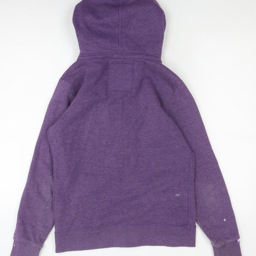 Superdry Men's Purple Casual Hooded Jacket Medium