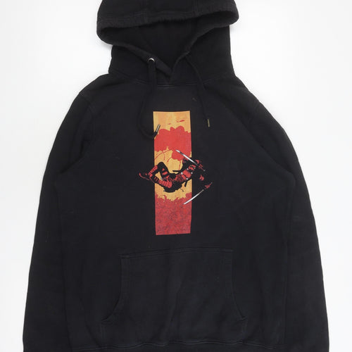 Marvel Black M Pullover Hoodie for Unisex Adults