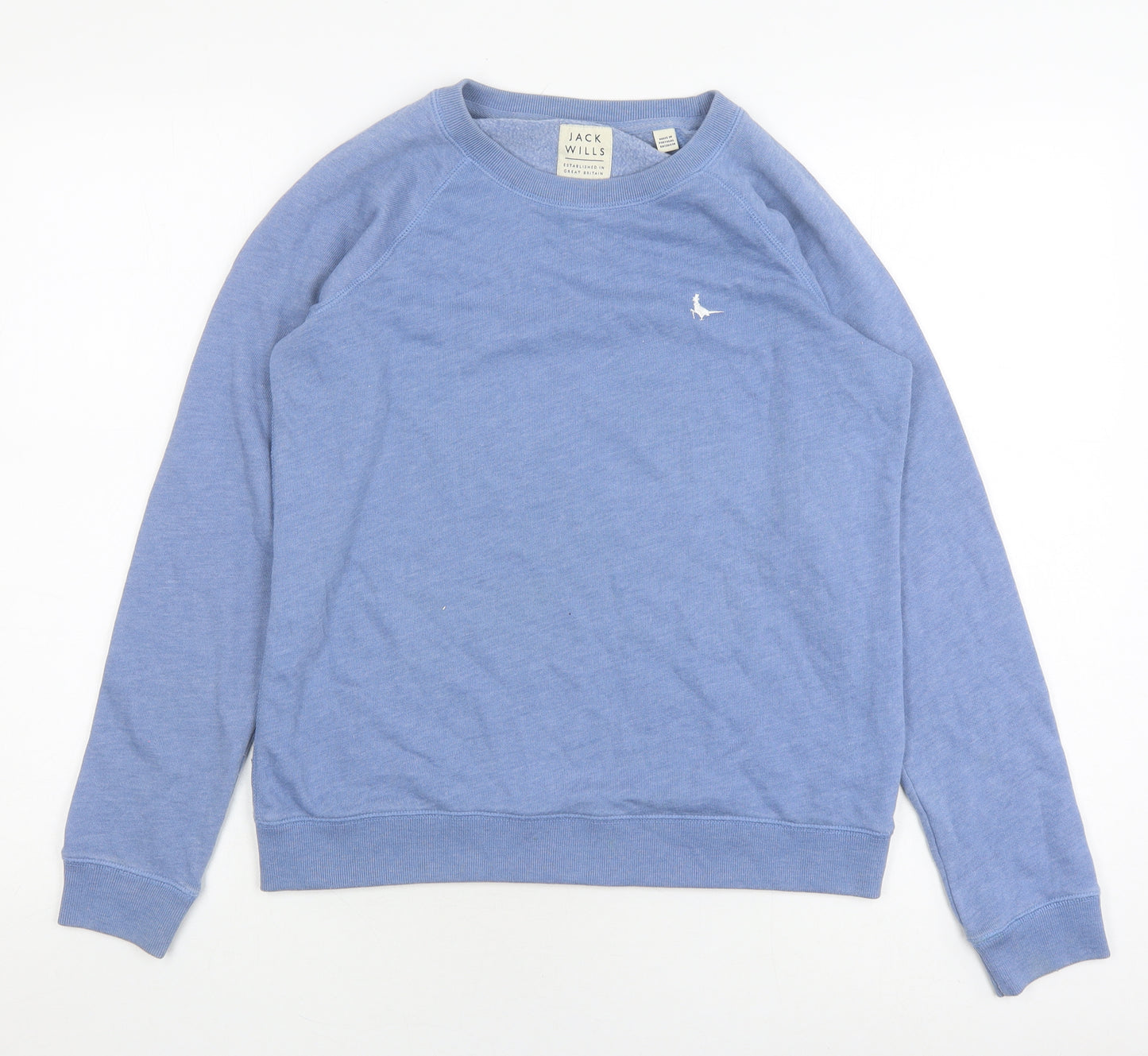 Jack Wills Women’s Blue Pullover Sweatshirt, Size 12