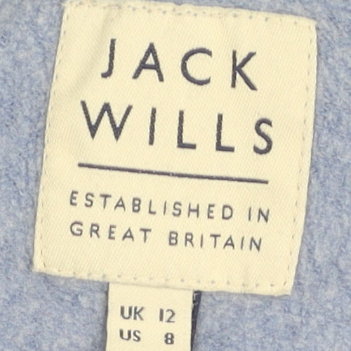 Jack Wills Women’s Blue Pullover Sweatshirt, Size 12