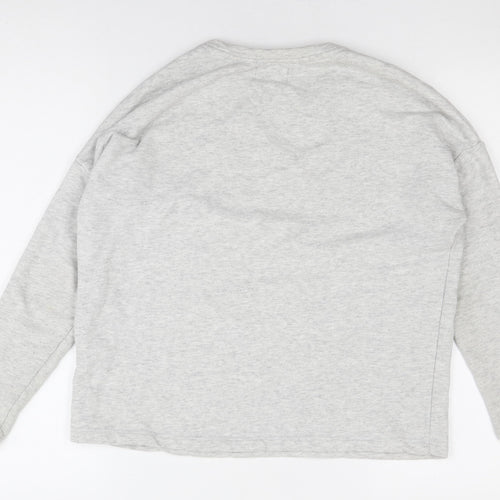 Pull&Bear Women's Grey XS Basic Long Sleeve T-Shirt