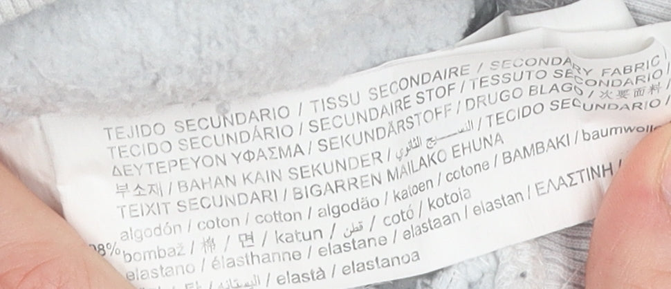 Pull&Bear Men's Black White Graphic Sweatshirt M