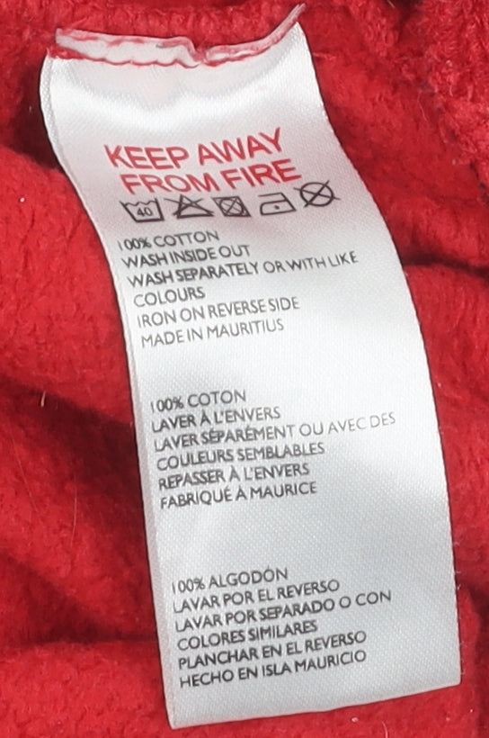 Urban Outfitters Women's Red Pullover Hoodie M