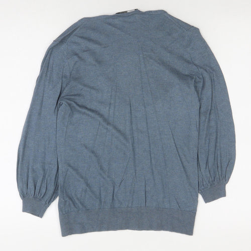 Great Plains Women's Blue V-Neck Cardigan, Size L