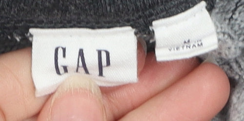 Grey Gap Women's Hoodie Jumper, M, Cotton Blend