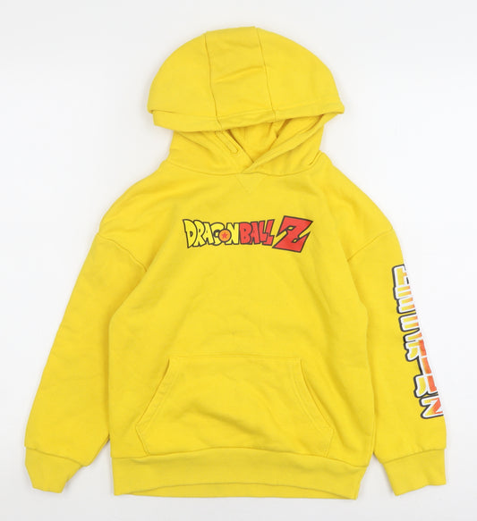 Dragon Ball Z Boys' Yellow Pullover Hoodie, 8-9 Years