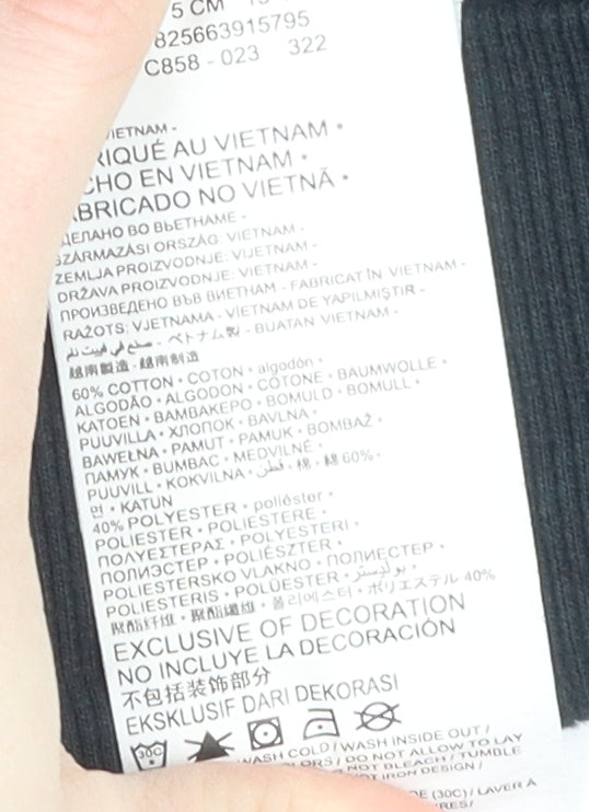 Converse Boys Black XL Pullover Hoodie with Logo