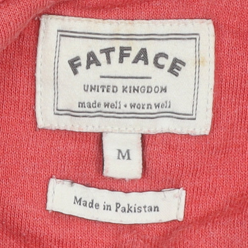 FatFace Men’s Pink Pullover Hoodie M Classic Style