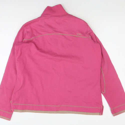 Cooper Phils Women's Pink Sweatshirt Size 12 Graphic 1/4 Zip