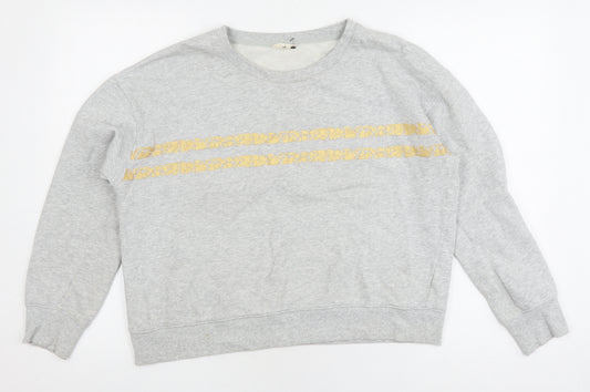 Hush Women's Grey Pullover Sweatshirt L