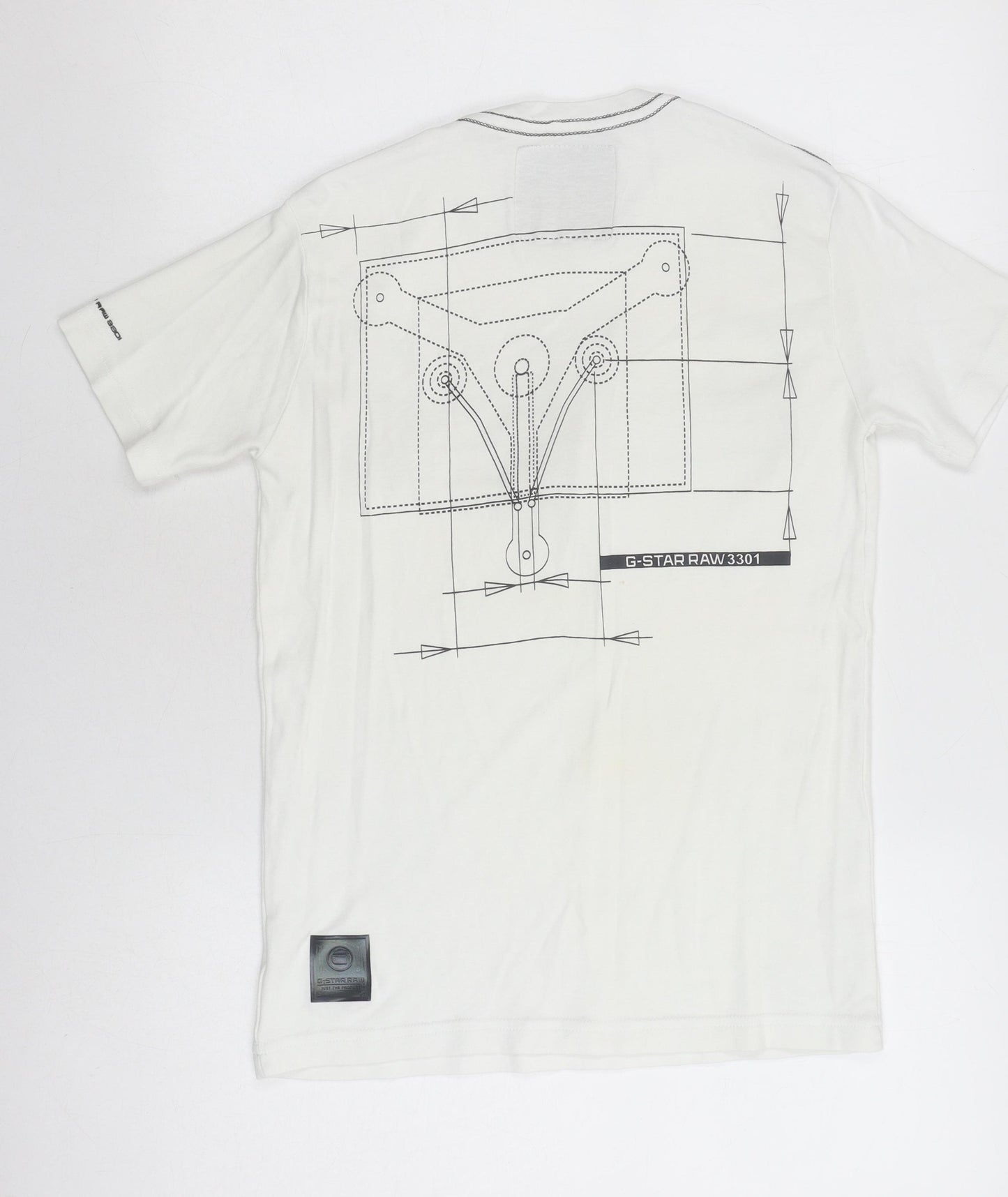 G-Star Raw Men's White Medium Graphic T-Shirt