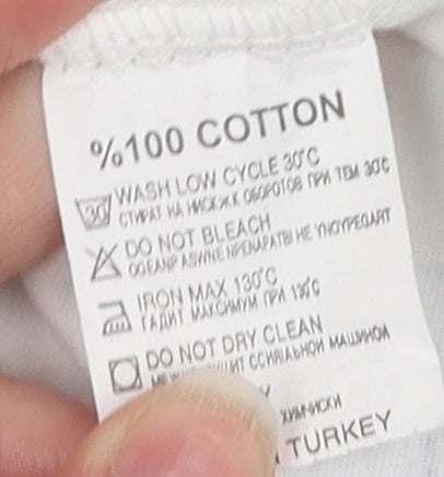 G-Star Raw Men's White Medium Graphic T-Shirt