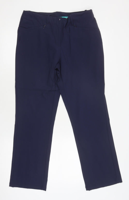 Rohan Women's Blue Straight Trousers Size 12