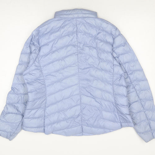 Marks & Spencer Women's Blue Puffer Jacket Size 16