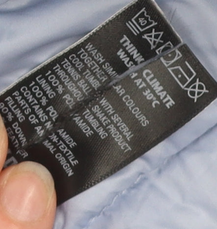 Marks & Spencer Women's Blue Puffer Jacket Size 16