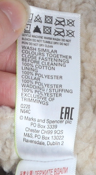 Marks & Spencer Boys Brown Corduroy Jacket 4-5 Years