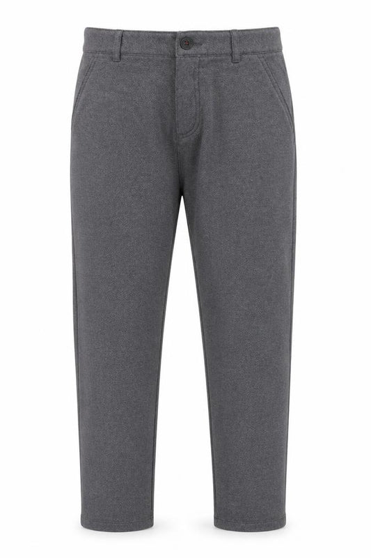 Front view of Zara boys’ grey jogger trousers, size 11-12, years, casual