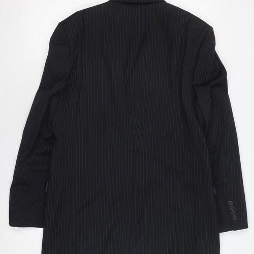 Marks and Spencer Men's Black Pinstripe Blazer 40R