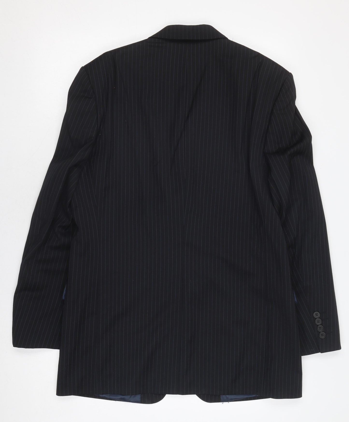 Marks and Spencer Men's Black Pinstripe Blazer 40R