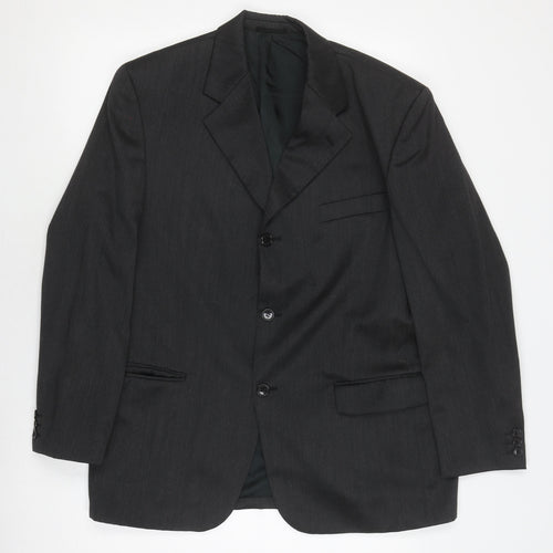 Horne Brothers Men's Black 42S Blazer, Classic Suit Jacket