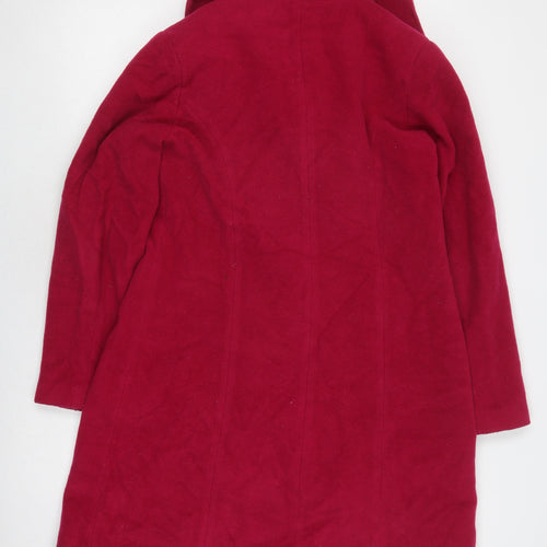 Modernist Women's Red Wool Blend Overcoat XS