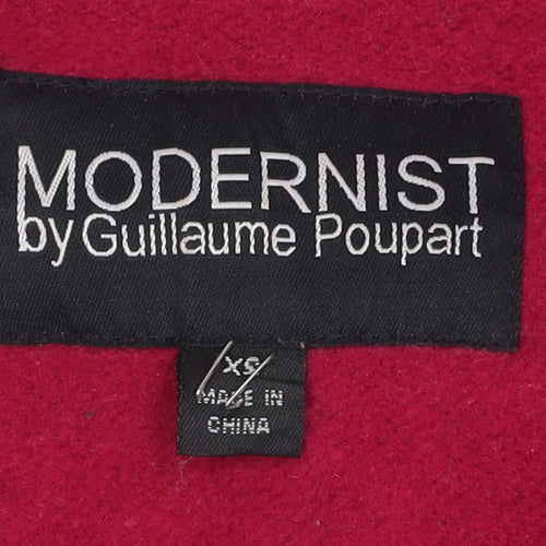 Modernist Women's Red Wool Blend Overcoat XS