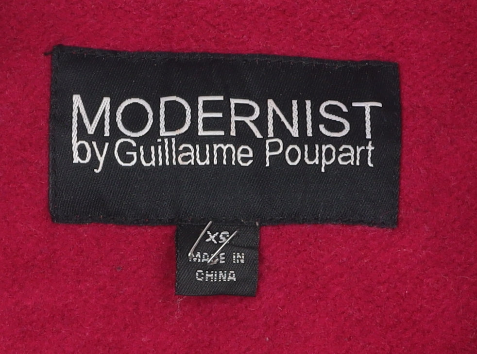 Modernist Women's Red Wool Blend Overcoat XS
