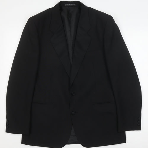 Harbarry of England Men's Black Blazer, Size 40R, Formal