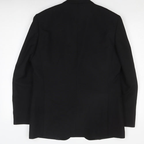 Harbarry of England Men's Black Blazer, Size 40R, Formal