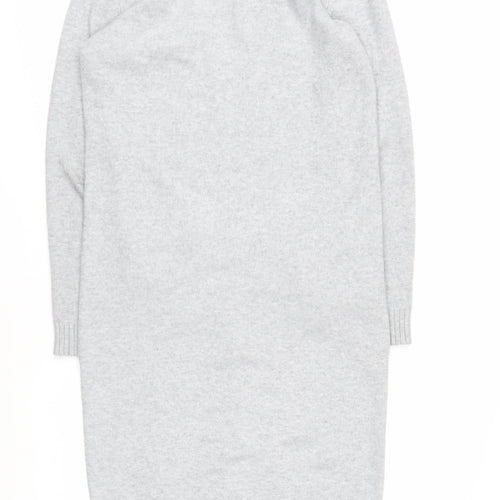 Vila Women's Grey Cardigan - Size 12, V-Neck Knit