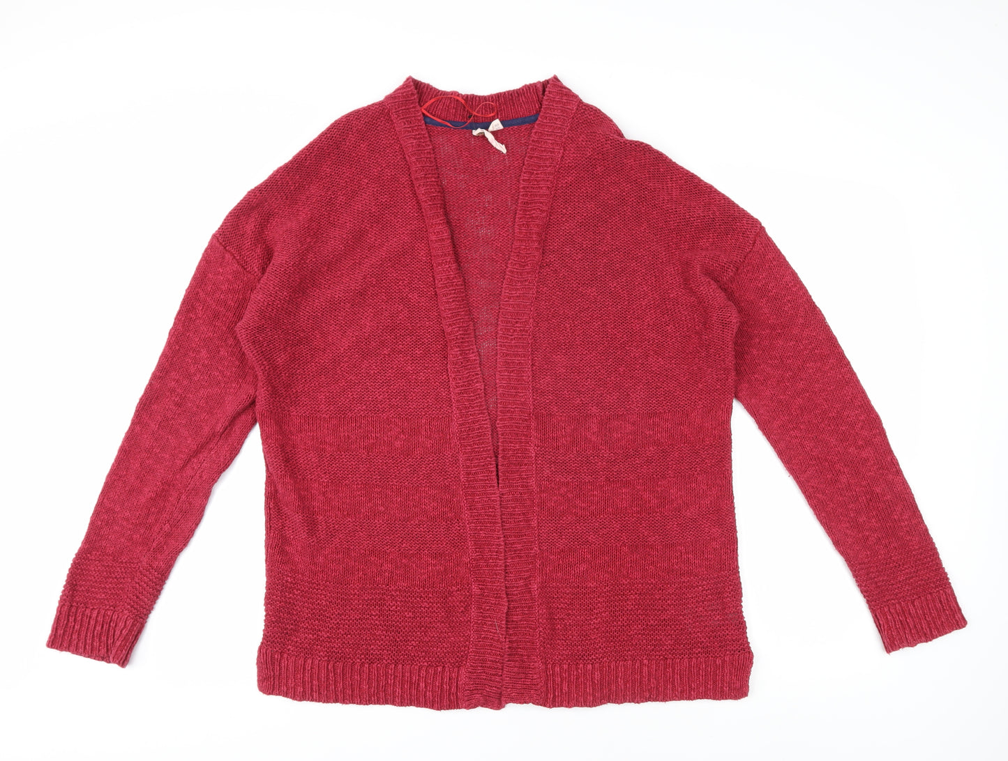 White Stuff Women's Red Cardigan Size 18 Cotton Linen