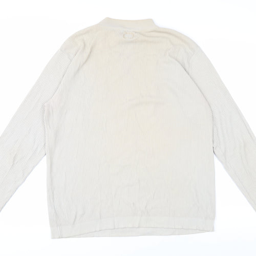 C.P. Company Women's Ivory Mock Neck Pullover Jumper UK 6
