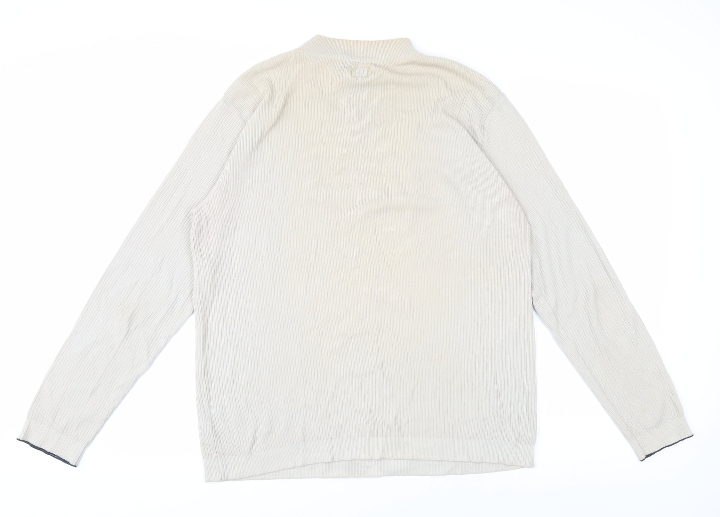 C.P. Company Women's Ivory Mock Neck Pullover Jumper UK 6