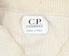 C.P. Company Women's Ivory Mock Neck Pullover Jumper UK 6