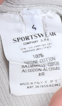 C.P. Company Women's Ivory Mock Neck Pullover Jumper UK 6