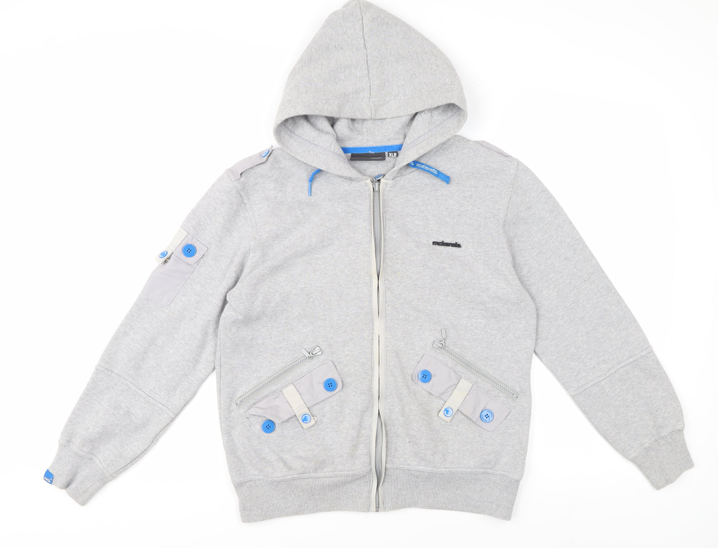 McKenzie Men's Grey Full Zip Hoodie XL